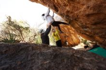 Bouldering in Hueco Tanks on 03/20/2019 with Blue Lizard Climbing and Yoga

Filename: SRM_20190320_1005480.jpg
Aperture: f/5.6
Shutter Speed: 1/250
Body: Canon EOS-1D Mark II
Lens: Canon EF 16-35mm f/2.8 L