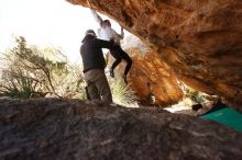 Bouldering in Hueco Tanks on 03/20/2019 with Blue Lizard Climbing and Yoga

Filename: SRM_20190320_1005540.jpg
Aperture: f/5.6
Shutter Speed: 1/250
Body: Canon EOS-1D Mark II
Lens: Canon EF 16-35mm f/2.8 L