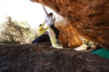 Bouldering in Hueco Tanks on 03/20/2019 with Blue Lizard Climbing and Yoga

Filename: SRM_20190320_1005550.jpg
Aperture: f/5.6
Shutter Speed: 1/250
Body: Canon EOS-1D Mark II
Lens: Canon EF 16-35mm f/2.8 L