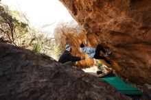 Bouldering in Hueco Tanks on 03/20/2019 with Blue Lizard Climbing and Yoga

Filename: SRM_20190320_1014180.jpg
Aperture: f/5.6
Shutter Speed: 1/250
Body: Canon EOS-1D Mark II
Lens: Canon EF 16-35mm f/2.8 L