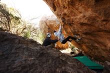 Bouldering in Hueco Tanks on 03/20/2019 with Blue Lizard Climbing and Yoga

Filename: SRM_20190320_1014191.jpg
Aperture: f/5.6
Shutter Speed: 1/250
Body: Canon EOS-1D Mark II
Lens: Canon EF 16-35mm f/2.8 L