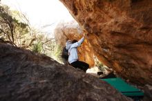 Bouldering in Hueco Tanks on 03/20/2019 with Blue Lizard Climbing and Yoga

Filename: SRM_20190320_1018060.jpg
Aperture: f/5.6
Shutter Speed: 1/250
Body: Canon EOS-1D Mark II
Lens: Canon EF 16-35mm f/2.8 L