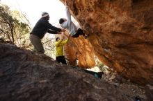 Bouldering in Hueco Tanks on 03/20/2019 with Blue Lizard Climbing and Yoga

Filename: SRM_20190320_1021240.jpg
Aperture: f/5.6
Shutter Speed: 1/250
Body: Canon EOS-1D Mark II
Lens: Canon EF 16-35mm f/2.8 L