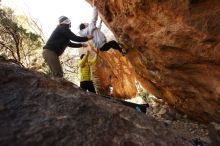 Bouldering in Hueco Tanks on 03/20/2019 with Blue Lizard Climbing and Yoga

Filename: SRM_20190320_1021250.jpg
Aperture: f/5.6
Shutter Speed: 1/250
Body: Canon EOS-1D Mark II
Lens: Canon EF 16-35mm f/2.8 L