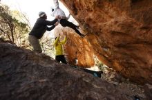 Bouldering in Hueco Tanks on 03/20/2019 with Blue Lizard Climbing and Yoga

Filename: SRM_20190320_1021280.jpg
Aperture: f/5.6
Shutter Speed: 1/250
Body: Canon EOS-1D Mark II
Lens: Canon EF 16-35mm f/2.8 L