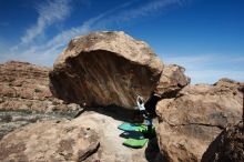 Bouldering in Hueco Tanks on 03/20/2019 with Blue Lizard Climbing and Yoga

Filename: SRM_20190320_1139480.jpg
Aperture: f/5.6
Shutter Speed: 1/250
Body: Canon EOS-1D Mark II
Lens: Canon EF 16-35mm f/2.8 L