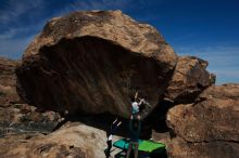 Bouldering in Hueco Tanks on 03/20/2019 with Blue Lizard Climbing and Yoga

Filename: SRM_20190320_1144460.jpg
Aperture: f/8.0
Shutter Speed: 1/250
Body: Canon EOS-1D Mark II
Lens: Canon EF 16-35mm f/2.8 L