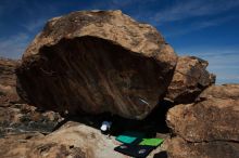 Bouldering in Hueco Tanks on 03/20/2019 with Blue Lizard Climbing and Yoga

Filename: SRM_20190320_1158360.jpg
Aperture: f/8.0
Shutter Speed: 1/250
Body: Canon EOS-1D Mark II
Lens: Canon EF 16-35mm f/2.8 L