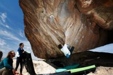 Bouldering in Hueco Tanks on 03/20/2019 with Blue Lizard Climbing and Yoga

Filename: SRM_20190320_1205490.jpg
Aperture: f/5.6
Shutter Speed: 1/250
Body: Canon EOS-1D Mark II
Lens: Canon EF 16-35mm f/2.8 L