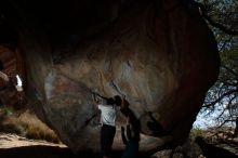 Bouldering in Hueco Tanks on 03/20/2019 with Blue Lizard Climbing and Yoga

Filename: SRM_20190320_1255130.jpg
Aperture: f/5.6
Shutter Speed: 1/250
Body: Canon EOS-1D Mark II
Lens: Canon EF 16-35mm f/2.8 L