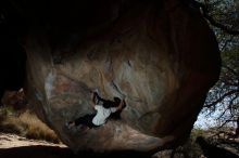 Bouldering in Hueco Tanks on 03/20/2019 with Blue Lizard Climbing and Yoga

Filename: SRM_20190320_1257150.jpg
Aperture: f/5.6
Shutter Speed: 1/250
Body: Canon EOS-1D Mark II
Lens: Canon EF 16-35mm f/2.8 L