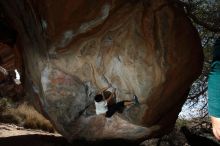 Bouldering in Hueco Tanks on 03/20/2019 with Blue Lizard Climbing and Yoga

Filename: SRM_20190320_1258560.jpg
Aperture: f/5.6
Shutter Speed: 1/250
Body: Canon EOS-1D Mark II
Lens: Canon EF 16-35mm f/2.8 L