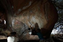 Bouldering in Hueco Tanks on 03/20/2019 with Blue Lizard Climbing and Yoga

Filename: SRM_20190320_1304250.jpg
Aperture: f/5.6
Shutter Speed: 1/250
Body: Canon EOS-1D Mark II
Lens: Canon EF 16-35mm f/2.8 L