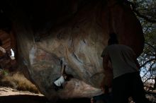 Bouldering in Hueco Tanks on 03/20/2019 with Blue Lizard Climbing and Yoga

Filename: SRM_20190320_1309420.jpg
Aperture: f/5.6
Shutter Speed: 1/250
Body: Canon EOS-1D Mark II
Lens: Canon EF 16-35mm f/2.8 L