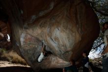 Bouldering in Hueco Tanks on 03/20/2019 with Blue Lizard Climbing and Yoga

Filename: SRM_20190320_1309460.jpg
Aperture: f/5.6
Shutter Speed: 1/250
Body: Canon EOS-1D Mark II
Lens: Canon EF 16-35mm f/2.8 L