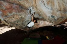 Bouldering in Hueco Tanks on 03/20/2019 with Blue Lizard Climbing and Yoga

Filename: SRM_20190320_1314560.jpg
Aperture: f/6.3
Shutter Speed: 1/250
Body: Canon EOS-1D Mark II
Lens: Canon EF 16-35mm f/2.8 L