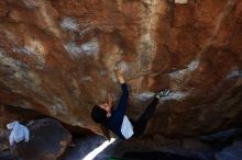 Bouldering in Hueco Tanks on 03/20/2019 with Blue Lizard Climbing and Yoga

Filename: SRM_20190320_1407380.jpg
Aperture: f/5.6
Shutter Speed: 1/250
Body: Canon EOS-1D Mark II
Lens: Canon EF 16-35mm f/2.8 L