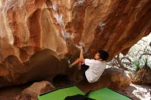 Bouldering in Hueco Tanks on 03/20/2019 with Blue Lizard Climbing and Yoga

Filename: SRM_20190320_1511210.jpg
Aperture: f/5.6
Shutter Speed: 1/250
Body: Canon EOS-1D Mark II
Lens: Canon EF 16-35mm f/2.8 L