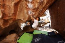 Bouldering in Hueco Tanks on 03/20/2019 with Blue Lizard Climbing and Yoga

Filename: SRM_20190320_1534480.jpg
Aperture: f/5.6
Shutter Speed: 1/250
Body: Canon EOS-1D Mark II
Lens: Canon EF 16-35mm f/2.8 L