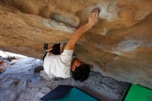 Bouldering in Hueco Tanks on 03/20/2019 with Blue Lizard Climbing and Yoga

Filename: SRM_20190320_1547470.jpg
Aperture: f/5.6
Shutter Speed: 1/200
Body: Canon EOS-1D Mark II
Lens: Canon EF 16-35mm f/2.8 L