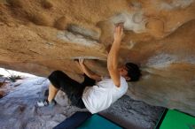 Bouldering in Hueco Tanks on 03/20/2019 with Blue Lizard Climbing and Yoga

Filename: SRM_20190320_1547510.jpg
Aperture: f/5.6
Shutter Speed: 1/200
Body: Canon EOS-1D Mark II
Lens: Canon EF 16-35mm f/2.8 L