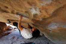 Bouldering in Hueco Tanks on 03/20/2019 with Blue Lizard Climbing and Yoga

Filename: SRM_20190320_1556180.jpg
Aperture: f/5.6
Shutter Speed: 1/200
Body: Canon EOS-1D Mark II
Lens: Canon EF 16-35mm f/2.8 L