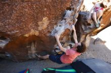 Bouldering in Hueco Tanks on 03/29/2019 with Blue Lizard Climbing and Yoga

Filename: SRM_20190329_0927250.jpg
Aperture: f/5.6
Shutter Speed: 1/400
Body: Canon EOS-1D Mark II
Lens: Canon EF 16-35mm f/2.8 L