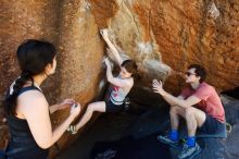 Bouldering in Hueco Tanks on 03/29/2019 with Blue Lizard Climbing and Yoga

Filename: SRM_20190329_0949130.jpg
Aperture: f/5.6
Shutter Speed: 1/160
Body: Canon EOS-1D Mark II
Lens: Canon EF 16-35mm f/2.8 L