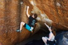 Bouldering in Hueco Tanks on 03/29/2019 with Blue Lizard Climbing and Yoga

Filename: SRM_20190329_0954410.jpg
Aperture: f/5.6
Shutter Speed: 1/160
Body: Canon EOS-1D Mark II
Lens: Canon EF 16-35mm f/2.8 L