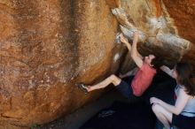 Bouldering in Hueco Tanks on 03/29/2019 with Blue Lizard Climbing and Yoga

Filename: SRM_20190329_0955140.jpg
Aperture: f/5.6
Shutter Speed: 1/200
Body: Canon EOS-1D Mark II
Lens: Canon EF 16-35mm f/2.8 L