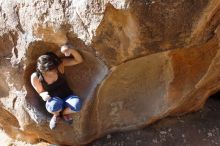 Bouldering in Hueco Tanks on 03/29/2019 with Blue Lizard Climbing and Yoga

Filename: SRM_20190329_0959410.jpg
Aperture: f/5.6
Shutter Speed: 1/500
Body: Canon EOS-1D Mark II
Lens: Canon EF 16-35mm f/2.8 L