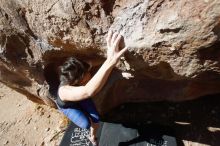 Bouldering in Hueco Tanks on 03/29/2019 with Blue Lizard Climbing and Yoga

Filename: SRM_20190329_1000100.jpg
Aperture: f/5.6
Shutter Speed: 1/2000
Body: Canon EOS-1D Mark II
Lens: Canon EF 16-35mm f/2.8 L