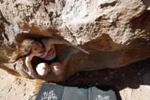 Bouldering in Hueco Tanks on 03/29/2019 with Blue Lizard Climbing and Yoga

Filename: SRM_20190329_1001280.jpg
Aperture: f/5.6
Shutter Speed: 1/500
Body: Canon EOS-1D Mark II
Lens: Canon EF 16-35mm f/2.8 L