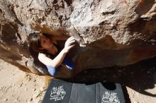 Bouldering in Hueco Tanks on 03/29/2019 with Blue Lizard Climbing and Yoga

Filename: SRM_20190329_1002370.jpg
Aperture: f/5.6
Shutter Speed: 1/640
Body: Canon EOS-1D Mark II
Lens: Canon EF 16-35mm f/2.8 L