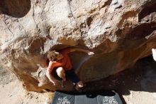 Bouldering in Hueco Tanks on 03/29/2019 with Blue Lizard Climbing and Yoga

Filename: SRM_20190329_1010100.jpg
Aperture: f/5.6
Shutter Speed: 1/500
Body: Canon EOS-1D Mark II
Lens: Canon EF 16-35mm f/2.8 L