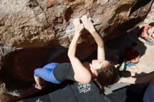 Bouldering in Hueco Tanks on 03/29/2019 with Blue Lizard Climbing and Yoga

Filename: SRM_20190329_1012460.jpg
Aperture: f/5.6
Shutter Speed: 1/1250
Body: Canon EOS-1D Mark II
Lens: Canon EF 16-35mm f/2.8 L