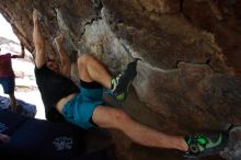 Bouldering in Hueco Tanks on 03/29/2019 with Blue Lizard Climbing and Yoga

Filename: SRM_20190329_1040240.jpg
Aperture: f/5.6
Shutter Speed: 1/250
Body: Canon EOS-1D Mark II
Lens: Canon EF 16-35mm f/2.8 L