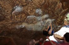 Bouldering in Hueco Tanks on 03/29/2019 with Blue Lizard Climbing and Yoga

Filename: SRM_20190329_1049100.jpg
Aperture: f/5.6
Shutter Speed: 1/250
Body: Canon EOS-1D Mark II
Lens: Canon EF 16-35mm f/2.8 L