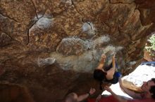 Bouldering in Hueco Tanks on 03/29/2019 with Blue Lizard Climbing and Yoga

Filename: SRM_20190329_1049110.jpg
Aperture: f/5.6
Shutter Speed: 1/250
Body: Canon EOS-1D Mark II
Lens: Canon EF 16-35mm f/2.8 L