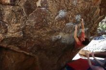 Bouldering in Hueco Tanks on 03/29/2019 with Blue Lizard Climbing and Yoga

Filename: SRM_20190329_1054340.jpg
Aperture: f/5.6
Shutter Speed: 1/250
Body: Canon EOS-1D Mark II
Lens: Canon EF 16-35mm f/2.8 L