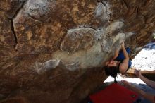 Bouldering in Hueco Tanks on 03/29/2019 with Blue Lizard Climbing and Yoga

Filename: SRM_20190329_1055512.jpg
Aperture: f/5.6
Shutter Speed: 1/250
Body: Canon EOS-1D Mark II
Lens: Canon EF 16-35mm f/2.8 L