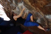 Bouldering in Hueco Tanks on 03/29/2019 with Blue Lizard Climbing and Yoga

Filename: SRM_20190329_1107300.jpg
Aperture: f/5.6
Shutter Speed: 1/250
Body: Canon EOS-1D Mark II
Lens: Canon EF 16-35mm f/2.8 L