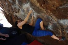 Bouldering in Hueco Tanks on 03/29/2019 with Blue Lizard Climbing and Yoga

Filename: SRM_20190329_1107310.jpg
Aperture: f/5.6
Shutter Speed: 1/250
Body: Canon EOS-1D Mark II
Lens: Canon EF 16-35mm f/2.8 L