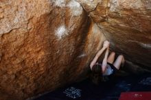 Bouldering in Hueco Tanks on 03/29/2019 with Blue Lizard Climbing and Yoga

Filename: SRM_20190329_1116440.jpg
Aperture: f/5.6
Shutter Speed: 1/200
Body: Canon EOS-1D Mark II
Lens: Canon EF 16-35mm f/2.8 L