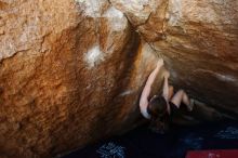 Bouldering in Hueco Tanks on 03/29/2019 with Blue Lizard Climbing and Yoga

Filename: SRM_20190329_1116460.jpg
Aperture: f/5.6
Shutter Speed: 1/200
Body: Canon EOS-1D Mark II
Lens: Canon EF 16-35mm f/2.8 L