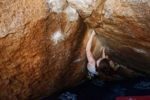 Bouldering in Hueco Tanks on 03/29/2019 with Blue Lizard Climbing and Yoga

Filename: SRM_20190329_1116461.jpg
Aperture: f/5.6
Shutter Speed: 1/200
Body: Canon EOS-1D Mark II
Lens: Canon EF 16-35mm f/2.8 L