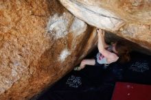 Bouldering in Hueco Tanks on 03/29/2019 with Blue Lizard Climbing and Yoga

Filename: SRM_20190329_1116510.jpg
Aperture: f/5.6
Shutter Speed: 1/200
Body: Canon EOS-1D Mark II
Lens: Canon EF 16-35mm f/2.8 L