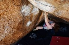 Bouldering in Hueco Tanks on 03/29/2019 with Blue Lizard Climbing and Yoga

Filename: SRM_20190329_1116511.jpg
Aperture: f/5.6
Shutter Speed: 1/200
Body: Canon EOS-1D Mark II
Lens: Canon EF 16-35mm f/2.8 L