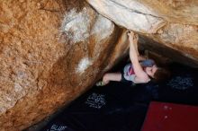 Bouldering in Hueco Tanks on 03/29/2019 with Blue Lizard Climbing and Yoga

Filename: SRM_20190329_1116520.jpg
Aperture: f/5.6
Shutter Speed: 1/200
Body: Canon EOS-1D Mark II
Lens: Canon EF 16-35mm f/2.8 L