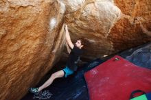 Bouldering in Hueco Tanks on 03/29/2019 with Blue Lizard Climbing and Yoga

Filename: SRM_20190329_1122100.jpg
Aperture: f/5.6
Shutter Speed: 1/200
Body: Canon EOS-1D Mark II
Lens: Canon EF 16-35mm f/2.8 L